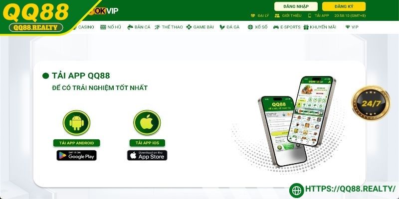 Những lợi ích khi tải app QQ88 về thiết bị di động