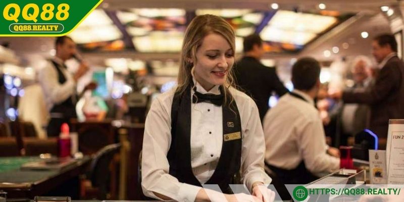 Sảnh Casino QQ88 có những Dealer nóng bỏng và xinh đẹp