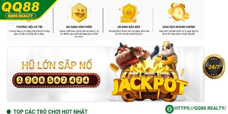 Nhà cái thiết lập Jackpot hậu hĩnh